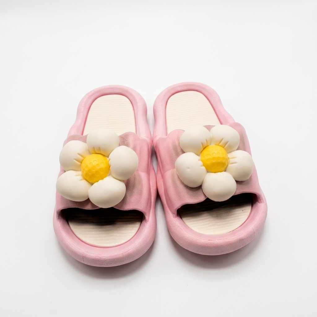 Daisy Dream Kids' Cushion Slides – Bubblegum Pink