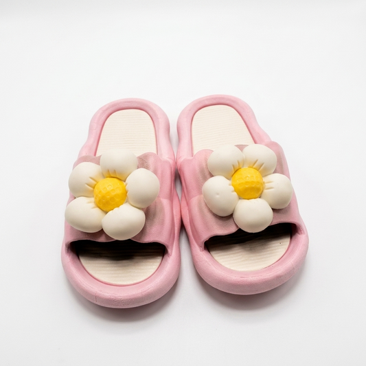 Daisy Dream Kids' Cushion Slides – Bubblegum Pink